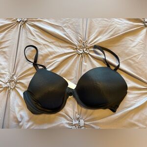 Victoria Secret Pink Black Bra Size 32D